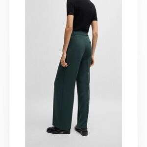 Woman’s BOSS by Hugo Boss Teal Green Trousers Wide Leg